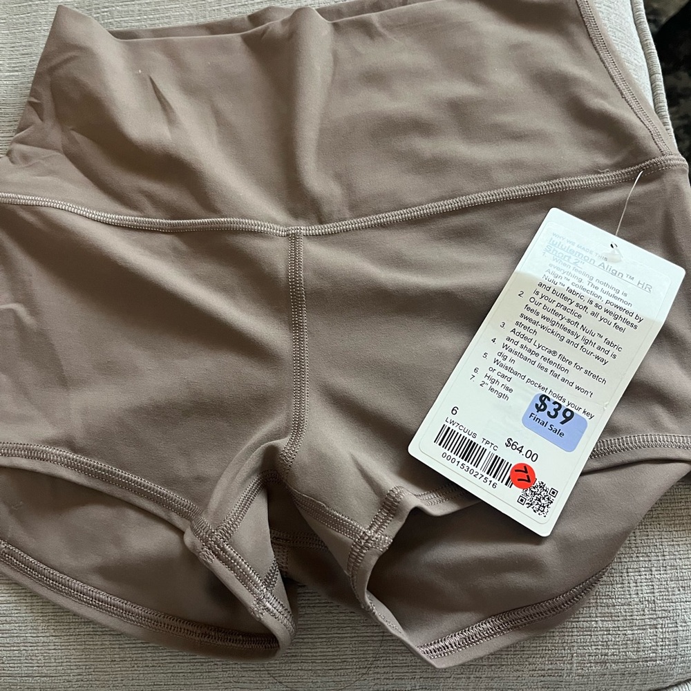 lululemon athletica Brown Athletic Shorts